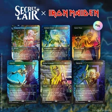 Pre sale Magic the Gathering Secret Lair x Iron Maiden Album Art [Foil Edition]