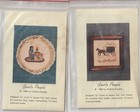 2 Gentle People Cross Stitch Kits by Virginia Douglas 1985 for Round or Square