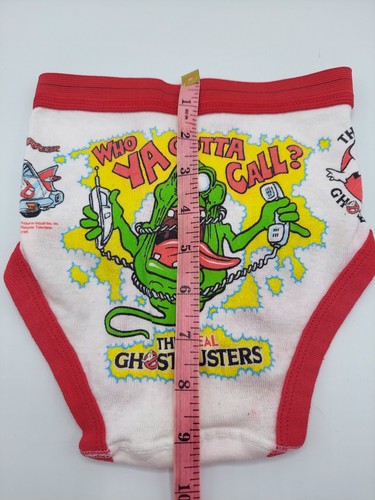1984 The Real Ghostbusters Glittery Slimer Fruit Of The Loom Boys Briefs Size 4 - Picture 7 of 9
