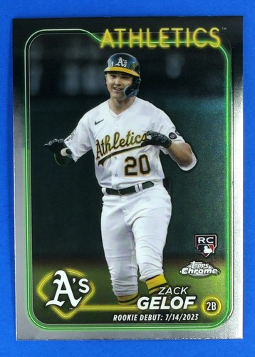 2024 Topps Chrome Update Zack Gelof #USC40 BASEBALL CARD Oakland Athletics RC