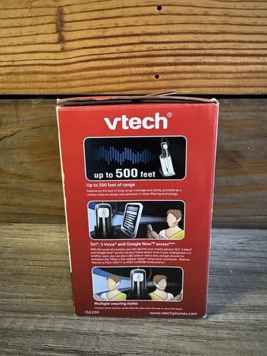 VTech IS6200 Cordless Headset Silver/Black New In Box - Photo 3/6