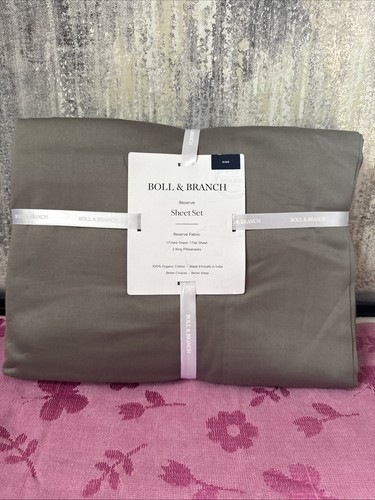 Boll & Branch Reserve Sheet Set Stone King $569