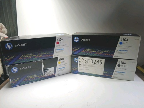 Genuine HP410A Black HP410A Cyan, Magenta Yellow Toner Cartridges New Sealed Lot