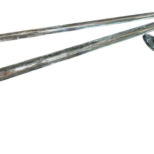 Antique Bent End Clear Bent Glass Towel Bar/Rod Hardware - Picture 6 of 16