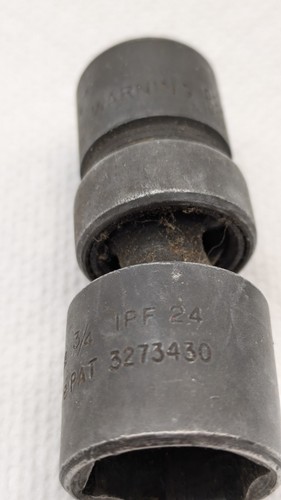 Snap On IPF24 3/8 Drive 3/4” Swivel Impact Socket Shallow Mechanic Tool USA - Bild 2 von 5