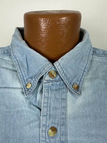 Camisa Denim Hasselblad Cámara Vintage Años 90 Hombres XL Fotografía Sueca Abotonada - Imagen 5 de 21