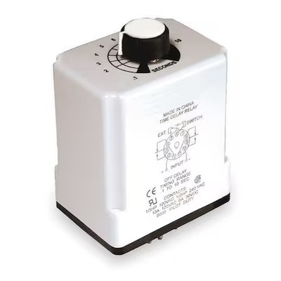 Dayton 1Egc3 Single Function Time Delay Relay, Octal, Off Delay, 1 Functions