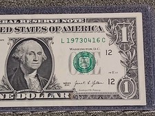 April 16th 1973 Birthday Anniversary Note One Dollar Bill Fancy Serial Numbers!