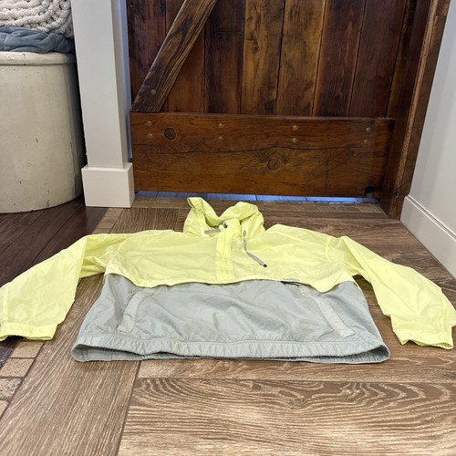 Eddie Bauer Rain Jacket Women’s XXL 1/2 Zip Yellow Gray - Picture 1 of 10