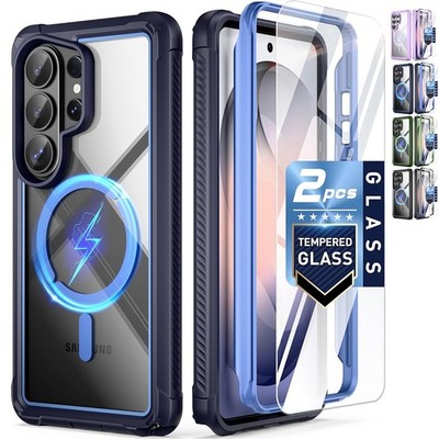 For Samsung Galaxy S26 Ultra Case Poetic MagSafe Compatible Tempered Glass Cover