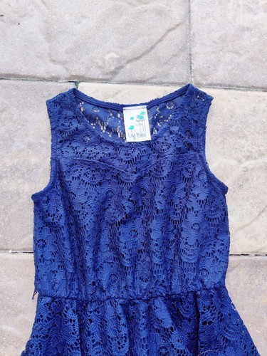 Size 7 girl navy blue dress - Picture 3 of 3