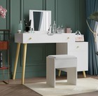 dressing table with mirror
