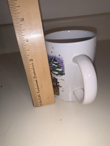 Taza de café Gibson Navidad clásica victoriana Santa Claus escena de invierno con niño - Imagen 5 de 7