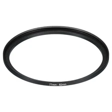 77mm-82mm Metal Step Up Ring, Camera Lens Filter Adapter Ring Black