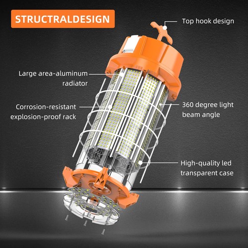 250W Construction Lights Super Bright 37500 Lumens Led Temporary Work Light 5... - Picture 4 of 7