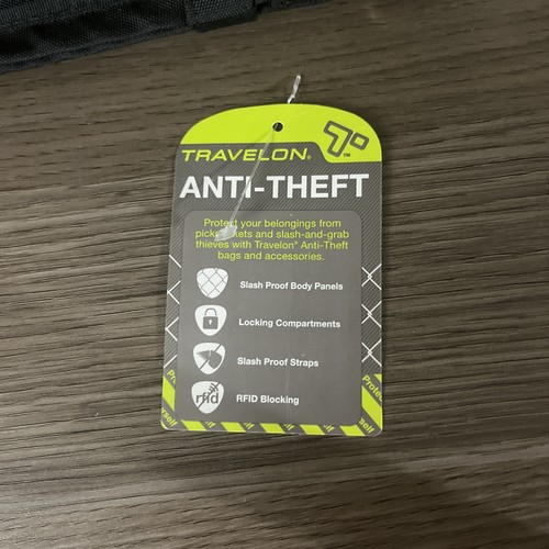 Nuevo Travelon Bandolera Antirrobo Bloqueo RFID Negro Bolso de Viaje Cartera Rosa - Imagen 4 de 8