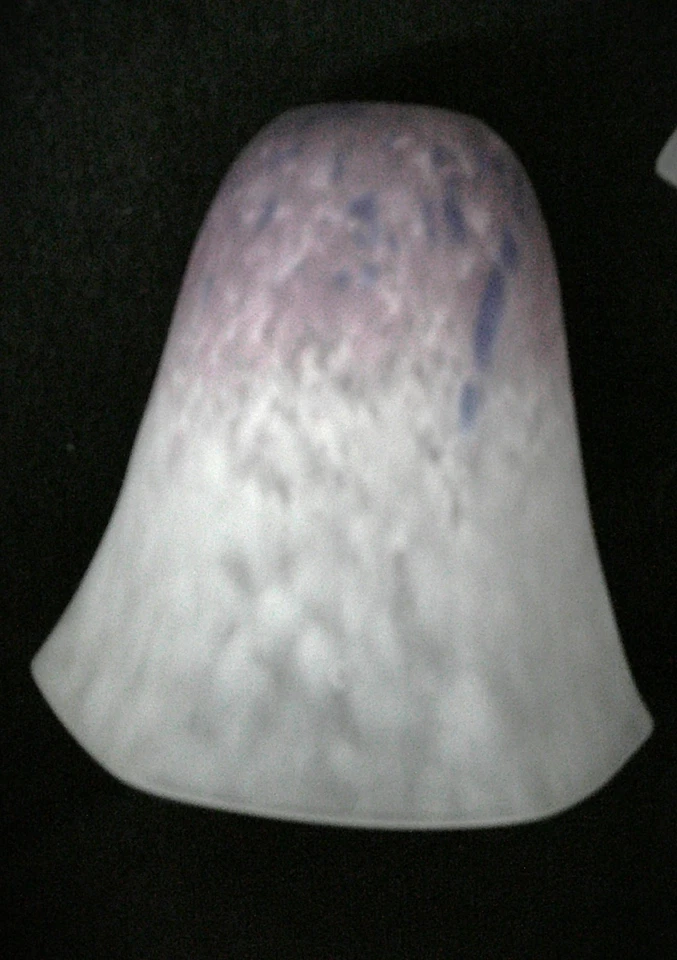 Set of 4 Rare Signed Schneider Art Glass Light Fixture Chandelier Shades. - Image 3 of 4