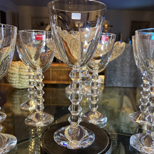 Baccarat France Crystal Vega 8 5/8” Tall Claret Wine Glass Goblet - 14 Available - Picture 8 of 10