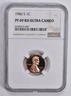 PF69 UCAM RD 1986-S Lincoln Memorial Cent NGC Brown Label *0683
