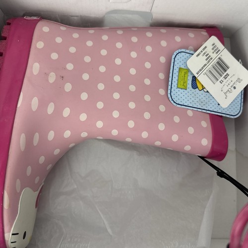 Western Chief Girl's Waterproof Rain Boot Size 13 Hello Kitty Pink 640000 Read - Picture 5 of 6