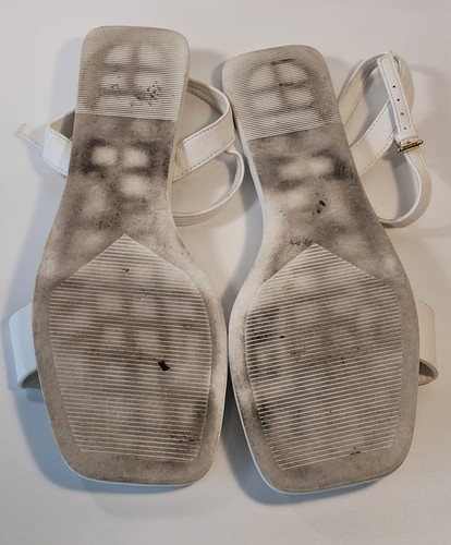 Forever 21 Women's White Casual Summer Flat Sandals Comfortable Size 11 - Picture 9 of 9