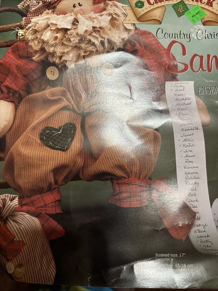 Daisy Kingdom Country Santa #32313 Sewing Craft Pattern Frosty Friend 32312 1995 - Image 2 of 4