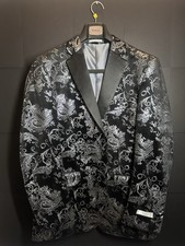 Vinci Philosophy Suit Jacket - Black/Silver - Men  s - Brand New With Tags