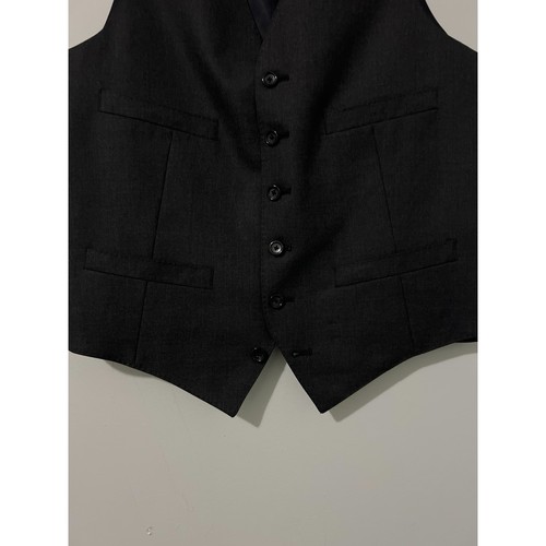 J.Crew Vest Men’s Small Gray Loro Piana Super 120’s Wool Waist Coat - Picture 5 of 14