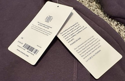 ATHLETA Cozy Karma Asym Pullover 3X Deep Crocus Violet Sweatshirt #383402 - Bild 4 von 6
