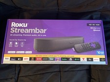 Roku Streambar 4K/HD/HDR Streaming Media Player & Premium Audio (9102RW)™