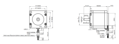 Motor paso a paso de circuito cerrado STEPPERONLINE Nema23 1,2 Nm/2 Nm con codificador magnético CNC - Imagen 8 de 16