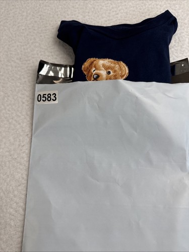 Polo Bear Ralph Lauren Boys Letterman T-Shirt Blue 7/130 Short Sleeve Preppy - Picture 15 of 15