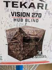 Tekari 270 3 Person See through Deer and Turkey Hunting Ground Blind True Timber