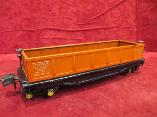 Lionel 2812X Gondola Burnt Orange Prewar O gauge - Picture 5 of 14