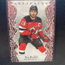 2025-26 Upper Deck Artifacts Ruby Red 093/599 Nico Hischier 