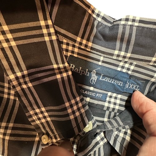 Ralph Lauren Classic Fit Kariertes Button Down Hemd Herren XXL Langarm - Bild 2 von 16