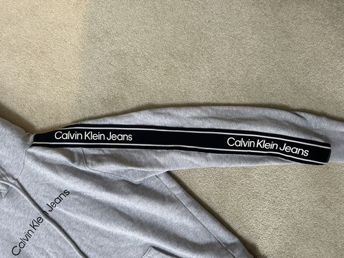 Calvin Klein Men's Grey Hoodie Size M - Picture 2 of 5