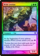 Wild Leotau FOIL Conflux NM Green Common MAGIC THE GATHERING MTG CARD ABUGames