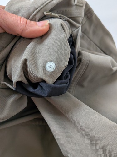 PRISTINE lululemon ABC 5 pocket pants Men's Size 30 Warpstreme Brown Taupe - Picture 6 of 6