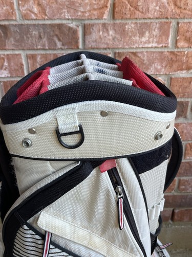 Nike Sport Cart Golf Bag w/14-Way Divider Red/Black/White - Picture 6 of 21