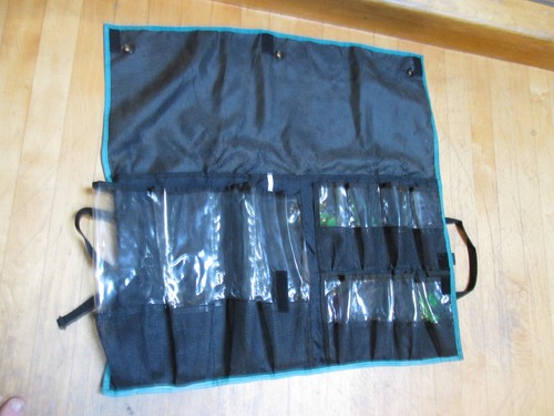 Fenwick Offshore Fishing Lure Tackle Bag Pouch W/ Handle Large 16 Pockets-Canvas - Picture 7 of 7