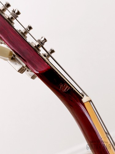 1983 Gibson Les Paul Deluxe Vintage Guitar Wine Red w/ Case - Picture 6 of 23