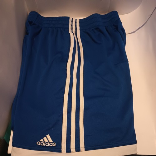 Adidas Navy Blue 3 Stripe Athletic Shorts Sz Youth  large 14-16