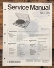 Technics / Panasonic SL-D35 Turntable  Service Manual *Original*