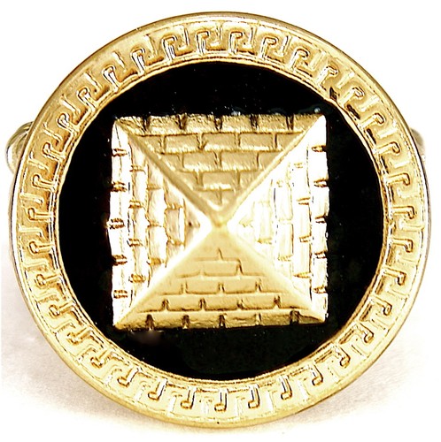 Pyramidenring Neu Stretchband King Tut Altägyptischer Stil - Bild 2 von 5