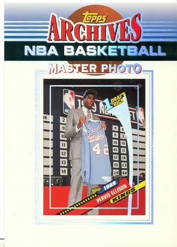 NBA - BASKETBALL - TOPPS ARCHIVES - MASTER PHOTO CARD - PERVIS ELLISON - KINGS - Foto 1 di 2
