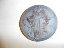 0321 WW 1 Romanian Helmet Plate French Adrian France Helmet GD4