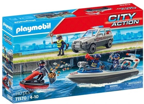 PLAYMOBIL CITY ACTION Polizei Polizeiauto POLIZEIWACHE Polizist Motorrad WACHE - Bild 12 von 141