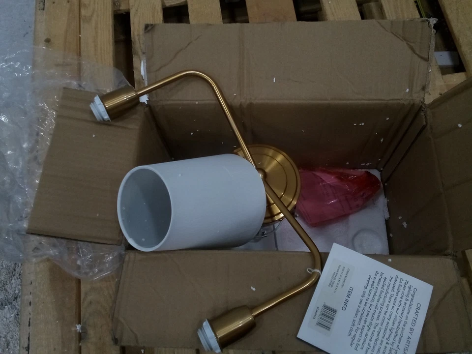 Safavieh EZRA TWO LIGHT WALL SCONCE, Reduced Price 2172721020 SCN4015A - Image 3 of 4