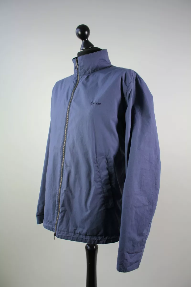 BARBOUR MEN S BLUE LIGHTWEIGHT ADMIRALTY WAXED COTTON JACKET SIZE